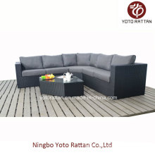 Black Rattan Sofa Set for Outdoor (1303)